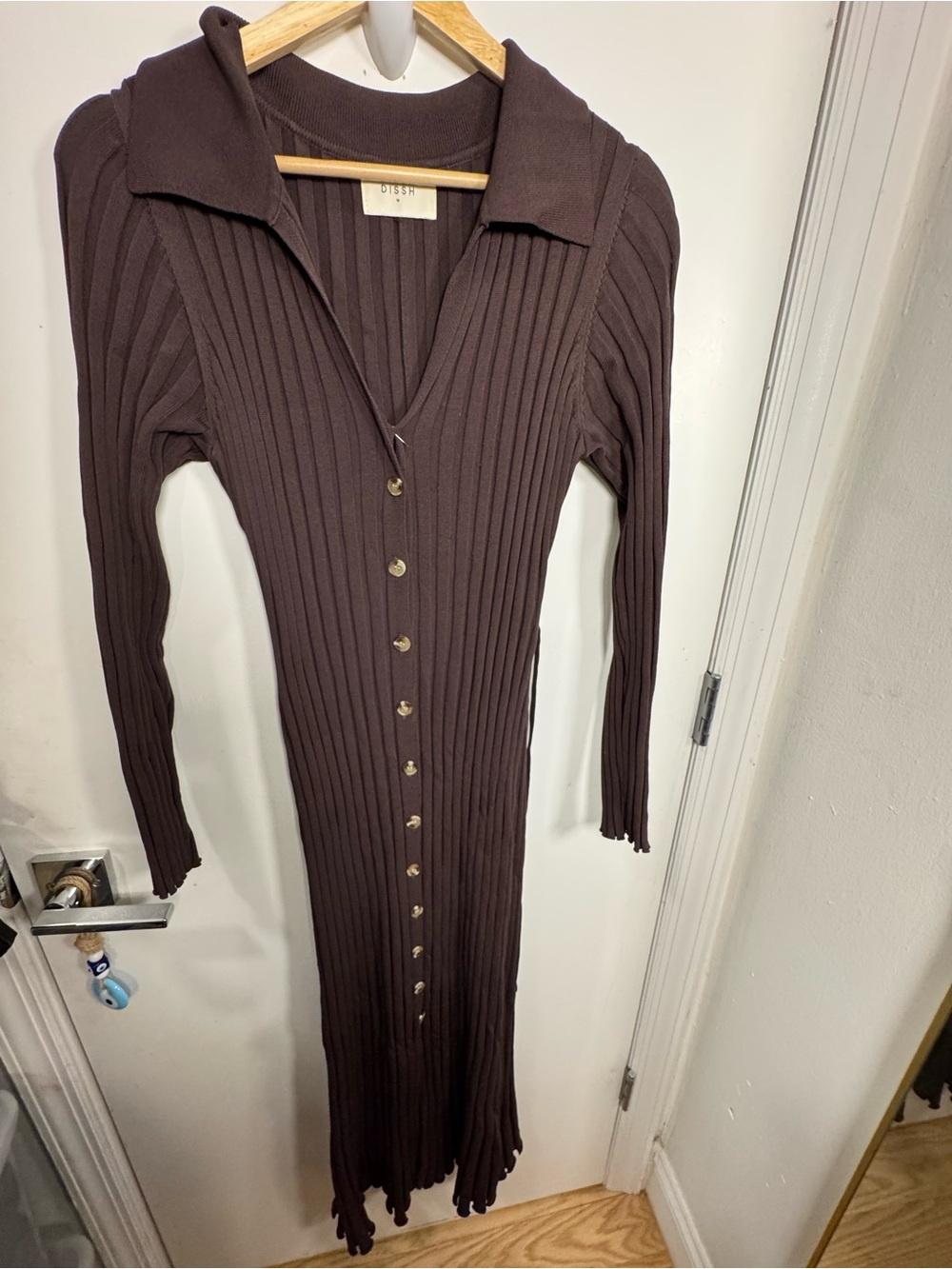 Dissh Rhodes Maxi dress in chocolate - size m - Picture 2 of 5